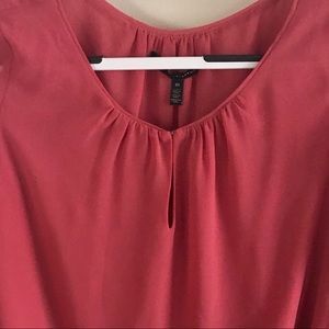 White House Black Market pink blouse